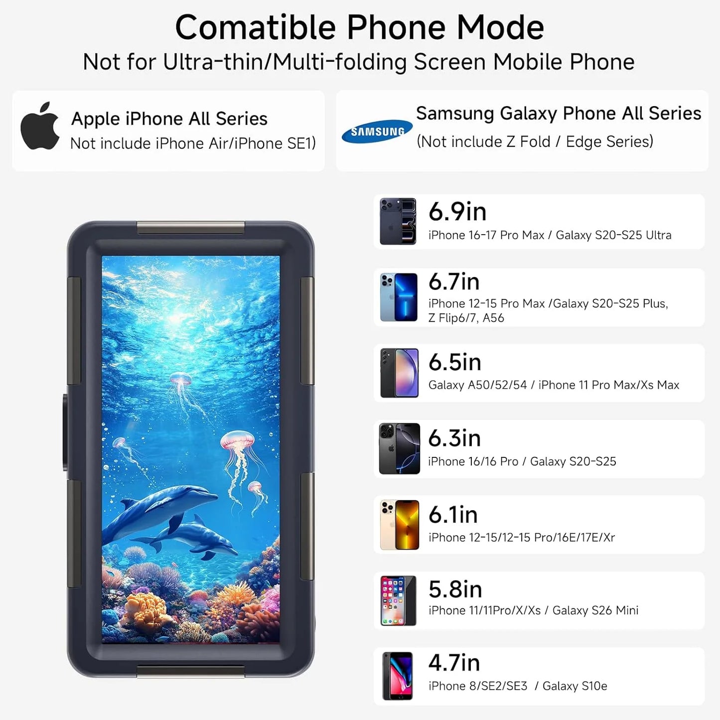 📱 Funda impermeable para teléfono – Captura tus aventuras bajo el agua