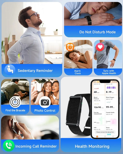 Pulsera Inteligente de Fitness con Seguimiento en Tiempo Real + Correa de Silicona Extra Incluida