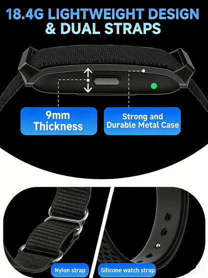 Pulsera Inteligente de Fitness con Seguimiento en Tiempo Real + Correa de Silicona Extra Incluida