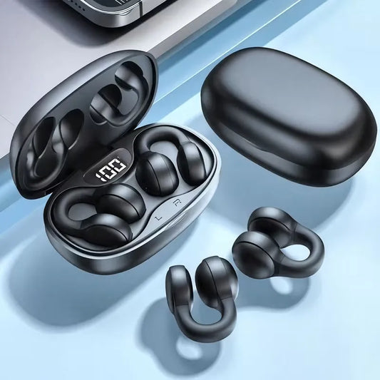 New Wireless Music Headset Touch Earphones Clip-Ear